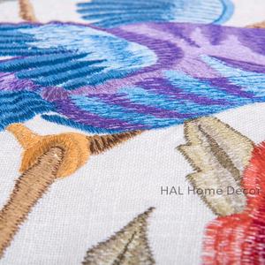 Housses de coussin décoratives pour dossier de canapé brodées à la main multicolores, housses de coussin de designer faites à la main - Product Image 3