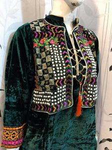 Velour สีฟ้าหลายสีพรรคสวมใส่ชุดที่สวยงาม Kurtis Kurti เสื้อ - Product Image 5