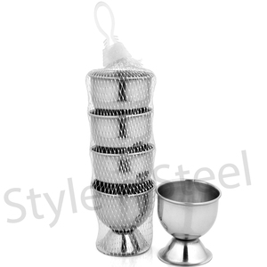 ถ้วยไข่ตุ๋นถ้วยไข่ต้มแบบนิ่มถ้วยไข่บนโต๊ะชุด4ชิ้นสแตนเลสสตีลแปลกใหม่ขายส่ง - Product Image 1