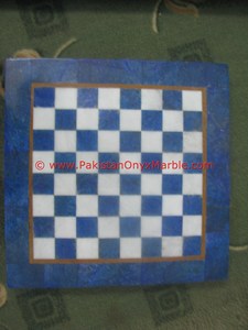 Meilleur fournisseur pakistanais, maison d'échecs, jeu d'échecs Lapiz Lazuli avec figurines en pierre sculptée, supports pour décoration ou cadeaux - Product Image 4