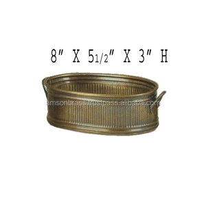 Jardinera para decoración de jardín, hogar y oficina, maceta decorativa de Metal con acabado rústico para exteriores, maceta de Metal hecha a mano - Product Image 6