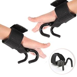 Ganchos de Agarre para Levantamiento de Pesas de Invierno, Resistentes y Antideslizantes, con Gancho de Acero y Correas de Muñeca con Almohadilla de Neopreno para Entrenamiento en Gimnasio, Unisex - Product Image 2
