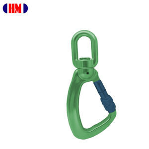 Mousqueton pivotant en aluminium A304KSG-R avec vis de verrouillage, indicateur de charge CE 25kN - Product Image 2