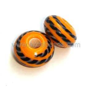 Perles de verre en cristal au chalumeau vert en vrac faites à la main en gros trou de 18mm 3-4mm pour les bijoux indiens-Excel Exportations - Product Image 6