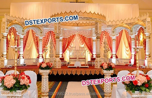 Mandap de mariage indien en or sculpté, Mandap de mariage indien en or, Mandap de mariage, Nouveau design, Australie, États-Unis, Royaume-Uni - Product Image 2
