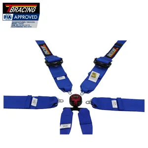 Accessoires intérieurs de voiture Boucle à dégagement rapide 6 points 3-2 pouces FHR Ceinture de sécurité de siège 2 pouces - Product Image 1