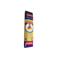 Spaghetti égyptiens séchés Daibah 12,5 g de protéines certifiés HALAL et ISO 9001, 0,5 kg en sachet, carton ou boîte