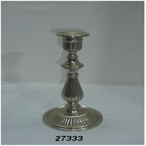 Bougeoir en métal poli miroir, porte-bougie décoratif pour la maison - Product Image 1