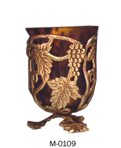 Bougeoir décoratif pour table de mariage avec vase en verre - Product Image 3