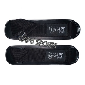 Oem-Correa de tobillo para gimnasio, correas de tobillo acolchadas de neopreno para máquinas de Cable con anillo en D doble, Color púrpura - Product Image 2