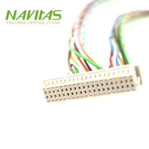Câble LVDS Assemblé Connecteur Hirose DF20A 40 broches Connecteur HE10 IDC 16 broches Femelle PVC Conducteurs en Cuivre Étamé Longueur Personnalisable - Product Image 5