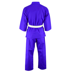 Uniforme de Karate de Alta Calidad Azul Unisex para las Cuatro Estaciones, 8.5oz, 100% Algodón, para Artes Marciales - Product Image 2