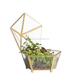 Terrario geométrico de Metal, florero con Color personalizado - Product Image 1