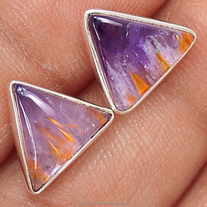 Boucles d'oreilles uniques en argent sterling 925 avec pierres précieuses Cacoxenite pour les occasions de fête, cadeau d'anniversaire, fournisseur de bijoux OEM ODM - Product Image 1