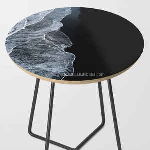 Hairpin Legs with <b>Wooden</b> Top Coffee <b>Table</b> Set - Product Image 6