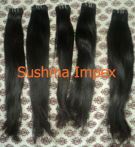 Extensiones de cabello Remy indio virgen recto sedoso 8 "-30" máquina de ondas corporales trama doble 20 "28" 30 "resistente a la caída - Product Image 2