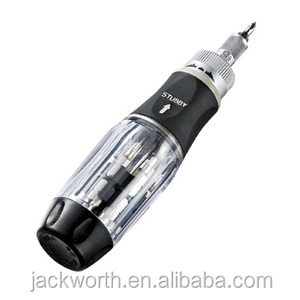 Tournevis à cliquet à embouts multiples 4 en 1 de 18 pièces avec aimant pour ramasser le métal et le plastique - Product Image 4