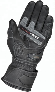 Guantes de Motociclismo de Piel de Cabra Negros Completos, Transpirables, Antideslizantes y de Dedo Completo - Product Image 2
