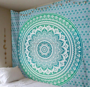 Ombre mandala hoja de cama tapiz de pared mandala tapices de pared de mandala arte - Product Image 3