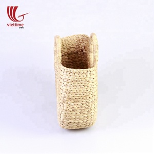 Venta al por mayor bolso de playa de jacinto de agua ecológico Estilo Vintage con adornos florales borla de perlas cierre abierto en Vietnam - Product Image 3