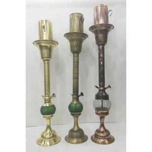 Cachimba Egipcia de Latón Dorado de Lujo Farida, con Acabado Lacado, Enfriadores de Latón Martillado, Tipo Recto - Product Image 1