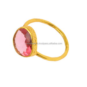 แหวนเงินแท้925ควอตซ์สีชมพูแหวนแฟชั่นสำหรับงานแต่งงานครบรอบแต่งงานหรือของขวัญ - Product Image 2