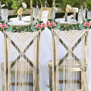 Chaise suspendue d'extérieur Boho Hamac Swing Cotton Rope Macramé Chaise suspendue - Product Image 3