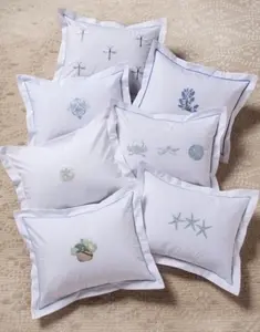 カスタム刺繍装飾スロー枕卸売2018枕スロー枕