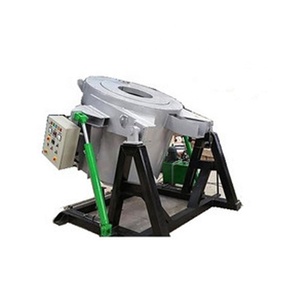 Fourneau basculant chauffé au gaz de type creuset de 500 kg, échappement latéral en aluminium, état neuf/d'occasion pour moteur métallique - Product Image 1