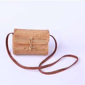 กระเป๋าหวายสไตล์วินเทจของเวียดนามวัสดุไม้ไผ่แบบเปิดปิด-ขายส่ง - Product Image 2