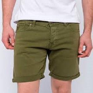 Pantalones cortos bermuda para hombre, color caqui, personalizados OEM - Product Image 1