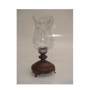 <b>Large</b> Hurricane Brown Mosaic <b>Candle</b> Holder - Product Image 6