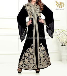 HAYA ABAYA RTK005 Dubai Kaftan Abaya Burqa Mujeres Adultos Estilo étnico modesto Manga larga Poliéster Impreso digital Talla única - Product Image 2