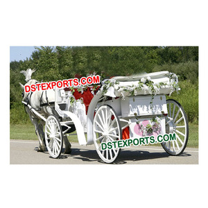 Carruaje de caballos de boda cubierto, fabricante de carritos de caballos - Product Image 1