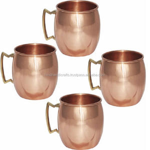 El mejor precio Juego de cuatro tazas de mula de Moscú de cobre de 12oz Vaso de agua Acabado antiguo Fabricante suministrado de fabricación directa - Product Image 4