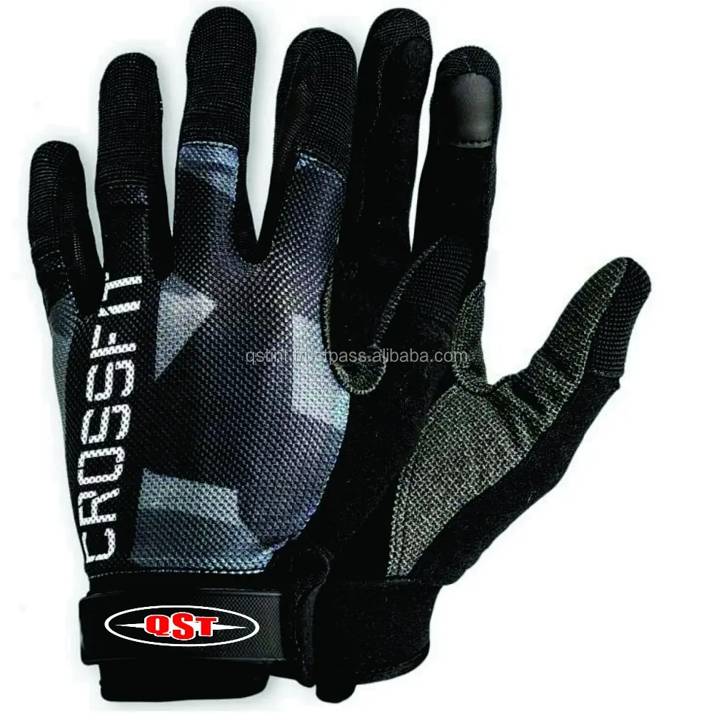 Men's Full Finger Cross fit Training Gloves By Q.S.T INTERNATIONAL best cycling and riding bikes full palm cycling gloves