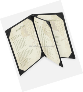 Cubierta de menú de 4 vistas de menú de hotel, soporte de menú de restaurante - Product Image 1