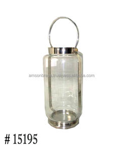 Bougeoir votif suspendu en fer doré en métal au design traditionnel - Product Image 4