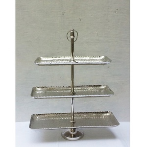 EN ALUMINIUM GÂTEAU STAND STAND DE FRUITS - Product Image 2