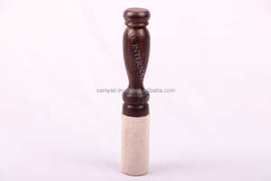 Maillet en bois fait à la main de style antique pour bol chantant Diverses tailles de modèles Gravure sur le thème du bouddhisme Impression sur métal - Product Image 6