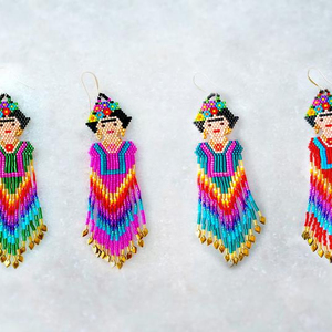 Pendientes Colgantes Miyuki Delica - Felicidad Hecha a Mano - Product Image 1