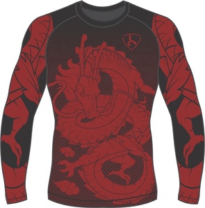 MMA BJJ เสื้อรัดรูปแขนยาวสำหรับผู้ชาย,กันผื่นแขนยาว - Product Image 4
