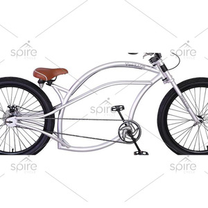 Bicicletta <span class=keywords><strong>Chopper</strong></span> da 24 Pollici per Adulti con Telaio in Acciaio e Freno a Disco - Product Image 2