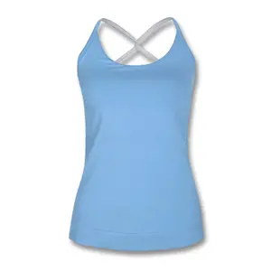 High quality Customized OEM WOMENS Tank Tops Shirt Sleeveless PRO CLUB Cami Yoga Top Undershirt S-3XL