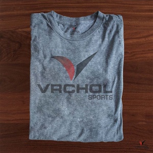 T-shirt à col rond 100% coton chiné décontracté pour homme, style baseball à manches courtes avec broderie à motif solide, impression numérique - Product Image 4