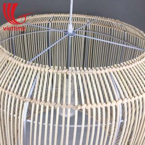 Vente en gros Ravissant abat-jour côtier rustique design asiatique en osier léger abat-jour en rotin pendentif abat-jour décor du Vietnam - Product Image 4