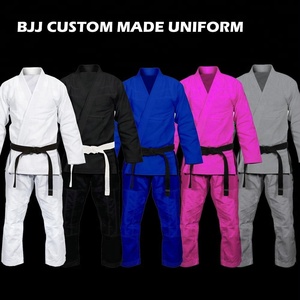 ขนาดลูกค้า USA CA สีฟ้าศิลปะการต่อสู้สบายชุดยูโด Gi ธรรมดา Bjj gi, สั่งทําพิเศษ Bjj gi - Product Image 4