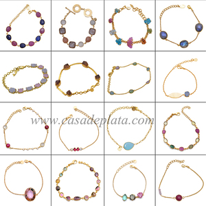 Románticos pendientes colgantes de Plata de Ley 925 hechos a mano cabujón redondo granate piedra preciosa regalo de boda y fiesta de moda - Product Image 6