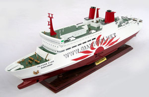 Bateau en bois, modèle de fleuris, pour la fermeture d'un passager, modèle artisanal - Product Image 2