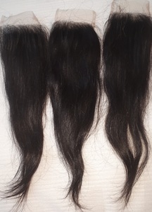 Tissage frontal naturel léger 13*4 13*5 13*6 Remy Hair Matière première Grade a Frontal pour extensions de cheveux - Product Image 4